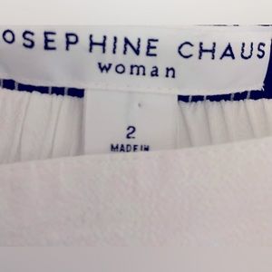 Josephine Chaus black and white pants outfit.